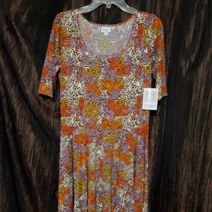 LulaRoe "Nicole" Stretch Midi Dress NWT